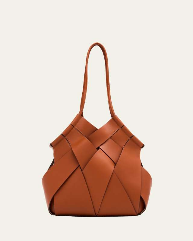 Charlotte Woven Leather Tote Bag